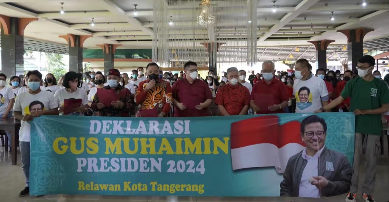 Etnis Tionghoa Benteng Tangerang Dukung Gus Muhaimin Nyapres 2024.