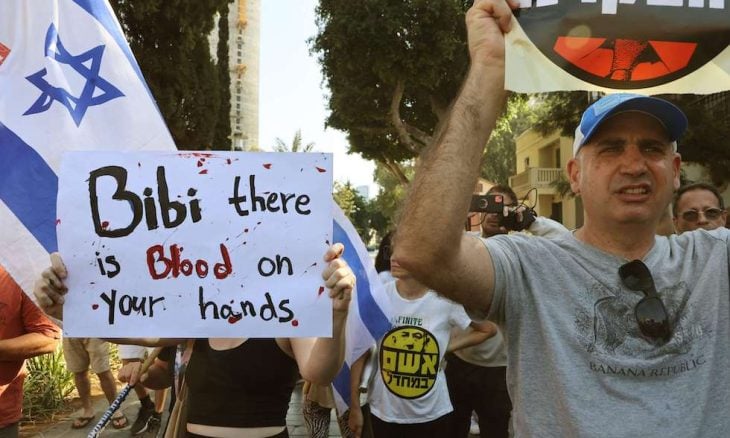 Aksi Protes Keluarga Tahanan Israel Minta Netanyahu Mundur